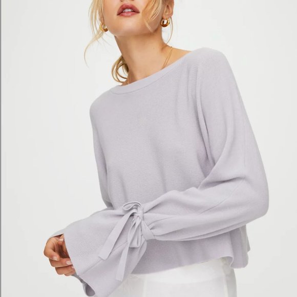 WILFRED ARITZIA White Emmy Sweater - Picture 1 of 7